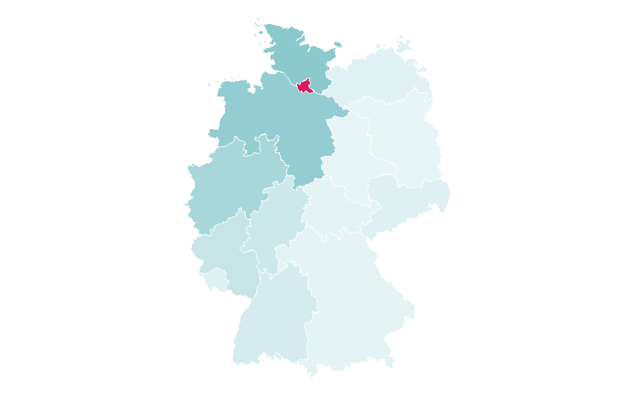 Affinité par région — Helmut Schmidt, Allemagne