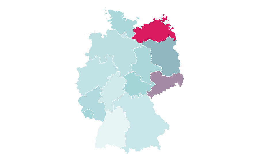 Affinity by region — Heptathlon, Germany