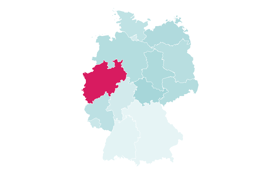 Affinity by region — Herbert Reul, Germany