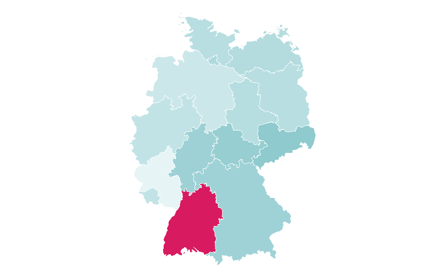 Affinity by region — Hermann Hesse, Germany