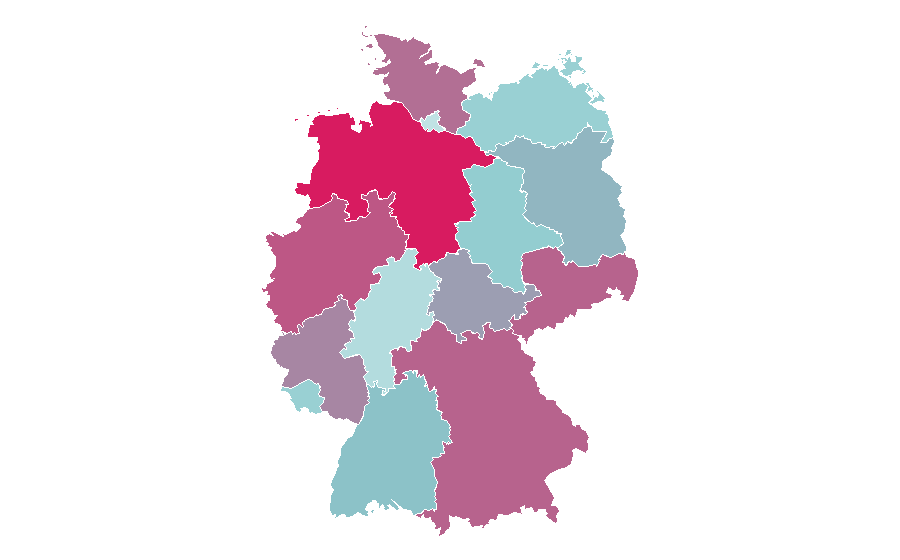 Affinity by region — Hermione Granger, Germany