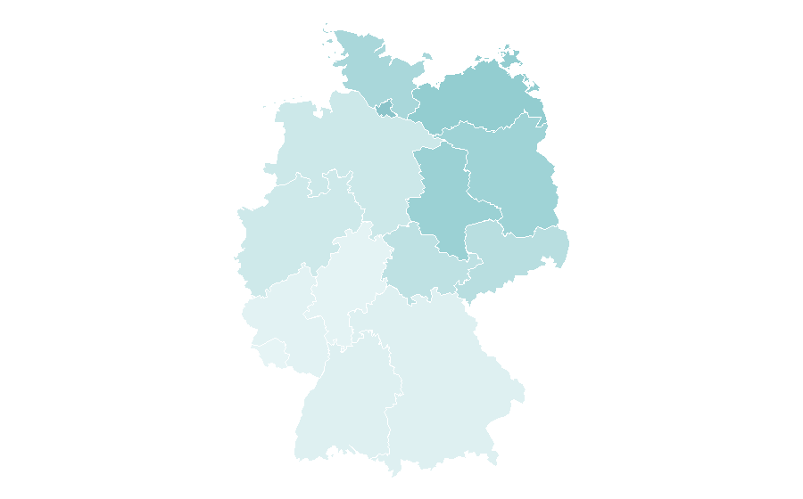 Affinity by region — HeyJobs, Germany