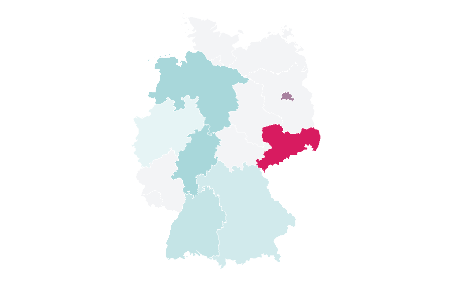 Affinity by region — Higher education in the United States, Germany