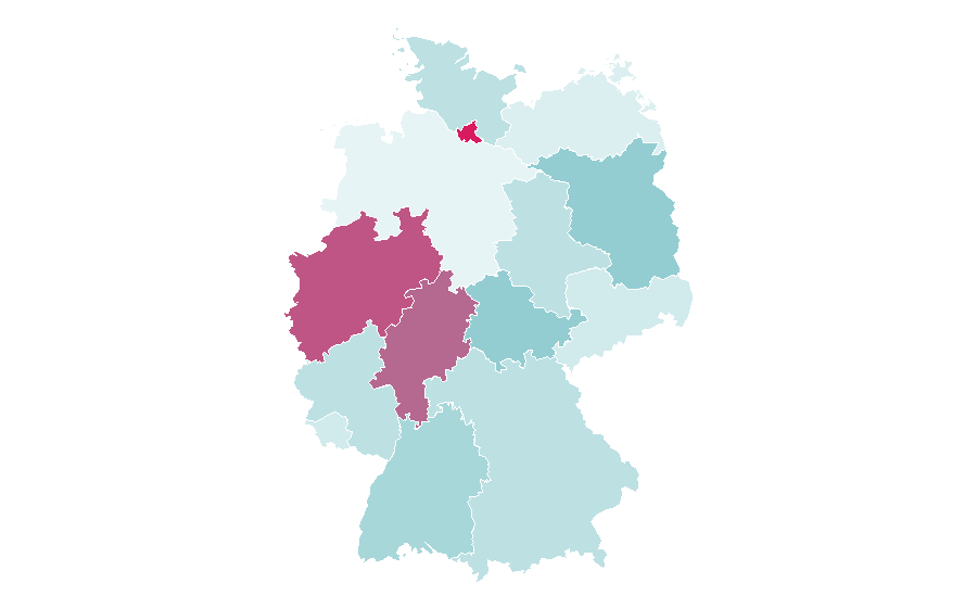 Affinity by region — Highlighter, Germany