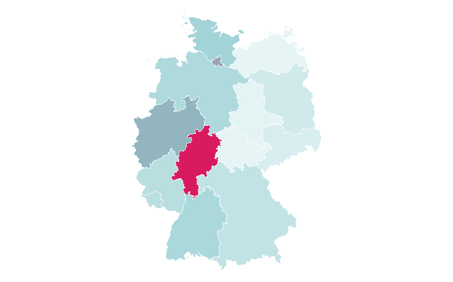 Affinity by region — Hijab, Germany
