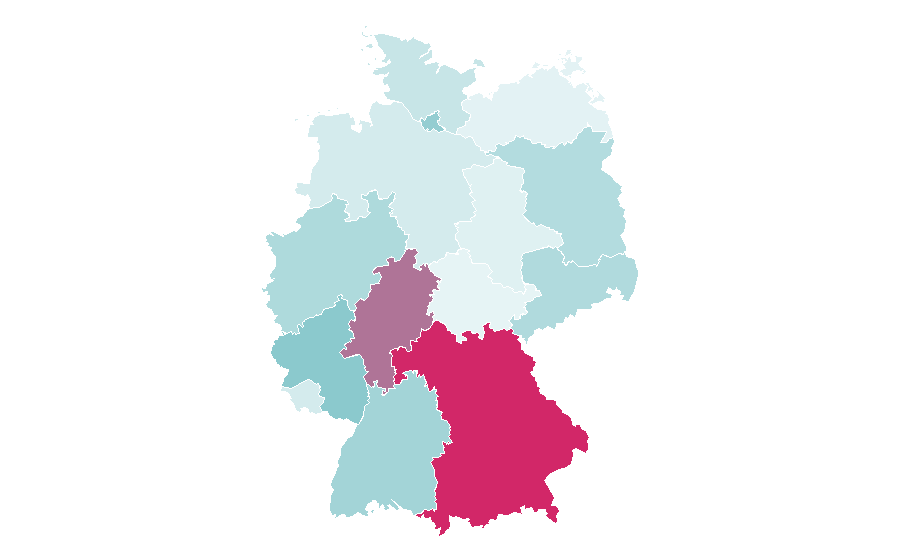 Affinity by region — Hilton Hotels & Resorts, Germany