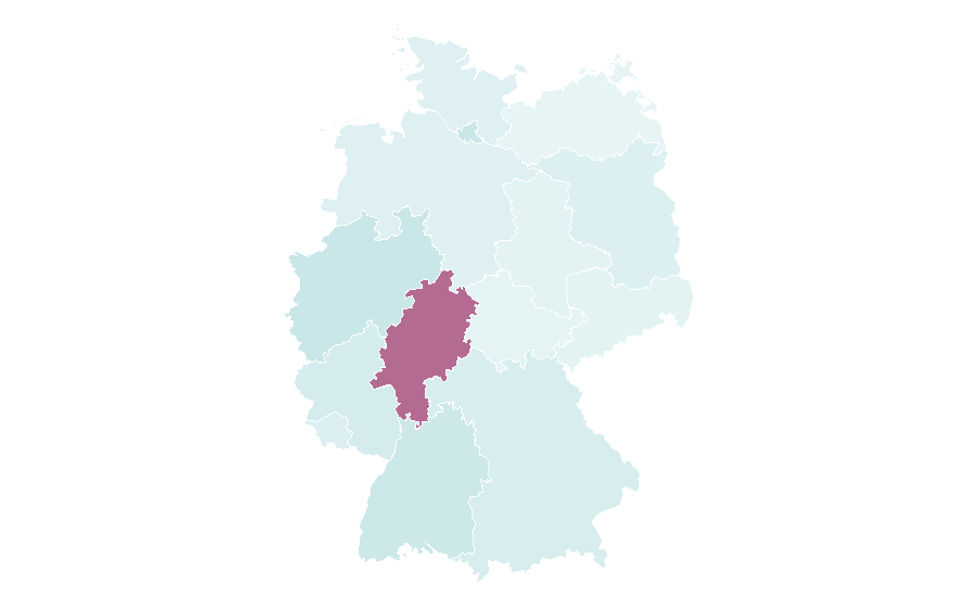 Affinity by region — Hindi, Germany