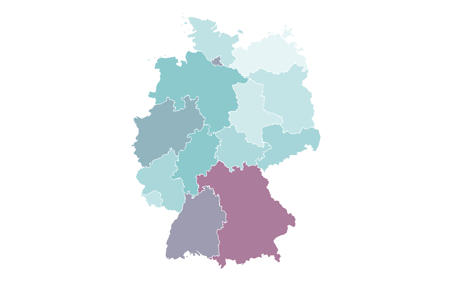 Affinity by region — Hinge, Germany