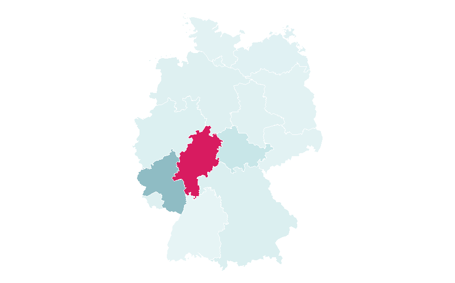 Affinity by region — HIT RADIO FFH, Germany