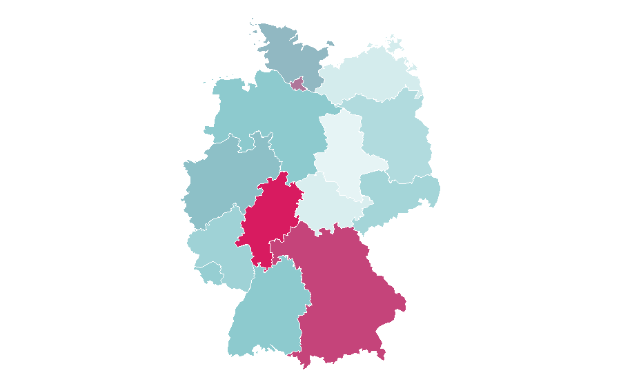 Affinity by region — Hoax, Germany