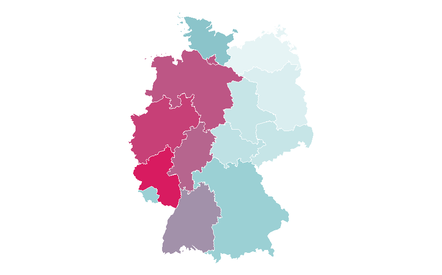 Affinity by region — hohes C, Germany
