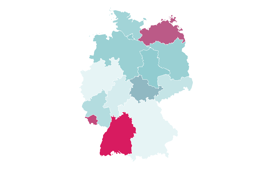 Affinity by region — Home & Garden, Germany