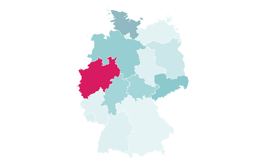 Affinity by region — Home care, Germany