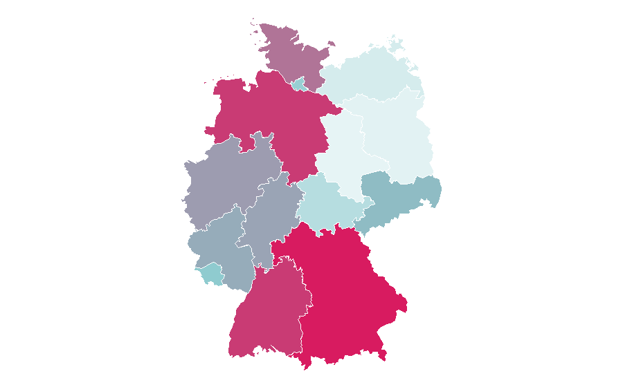 Affinity by region — Homeopathy, Germany