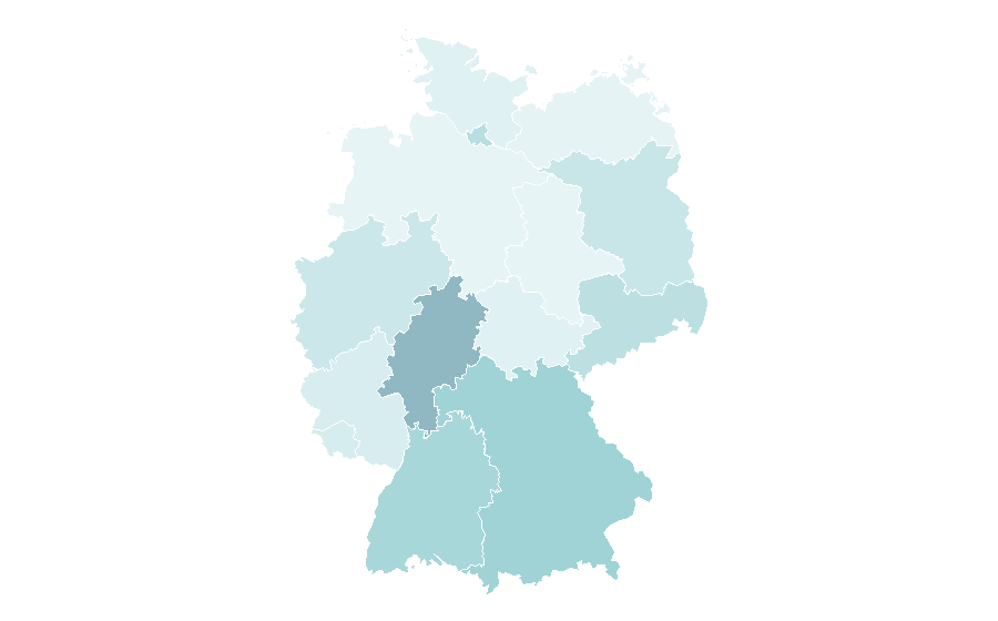 Affinity by region — Homestay, Germany