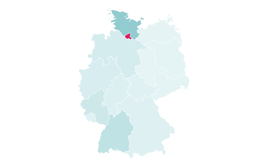 Affinity by region — Horn (instrument), Germany