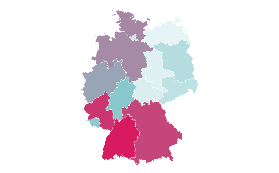 Affinità per regione — Horticulture, Germania