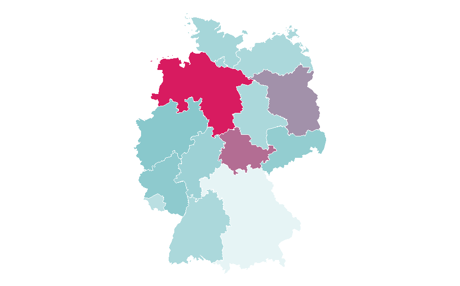 Affinity by region — Hospice, Germany