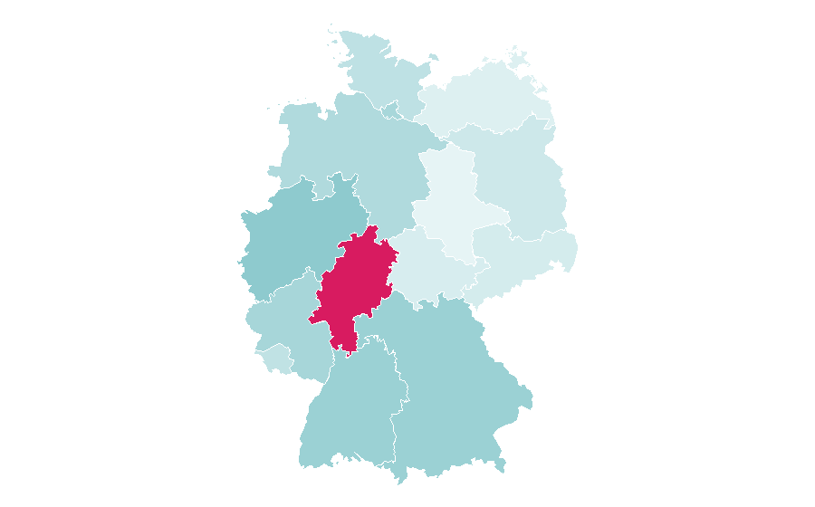 Affinity by region — Hostelling International, Germany