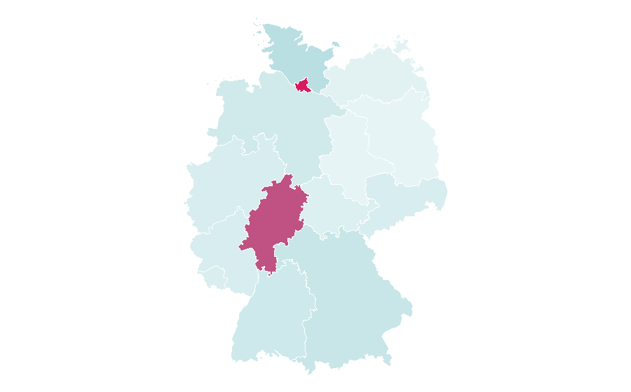 Affinity by region — Hot dog, Germany