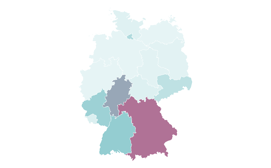 Affinity by region — Hot spring, Germany