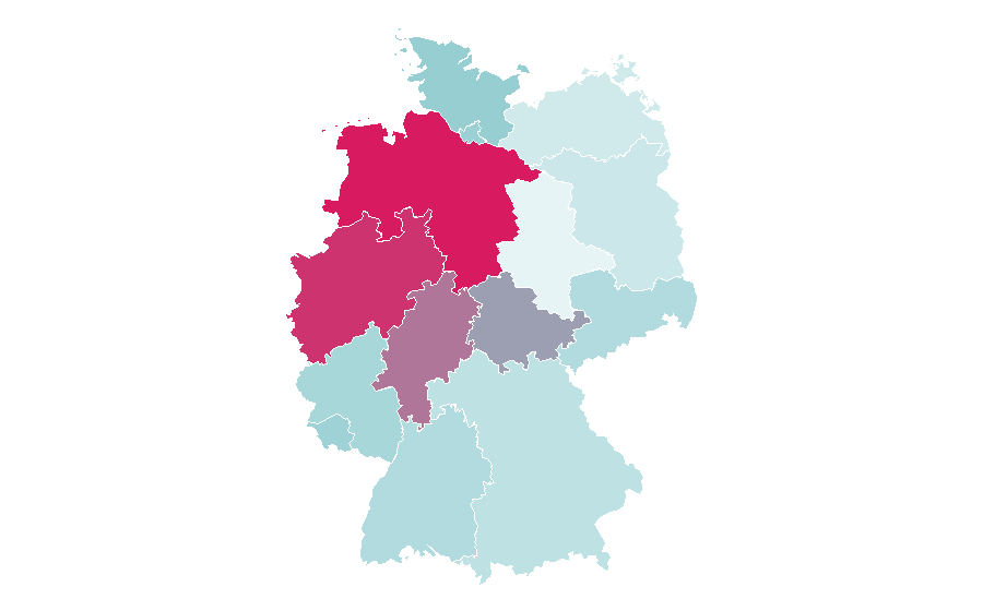Affinity by region — Hour, Germany