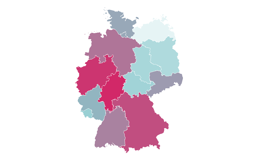 Affinity by region — How I Met Your Mother, Germany