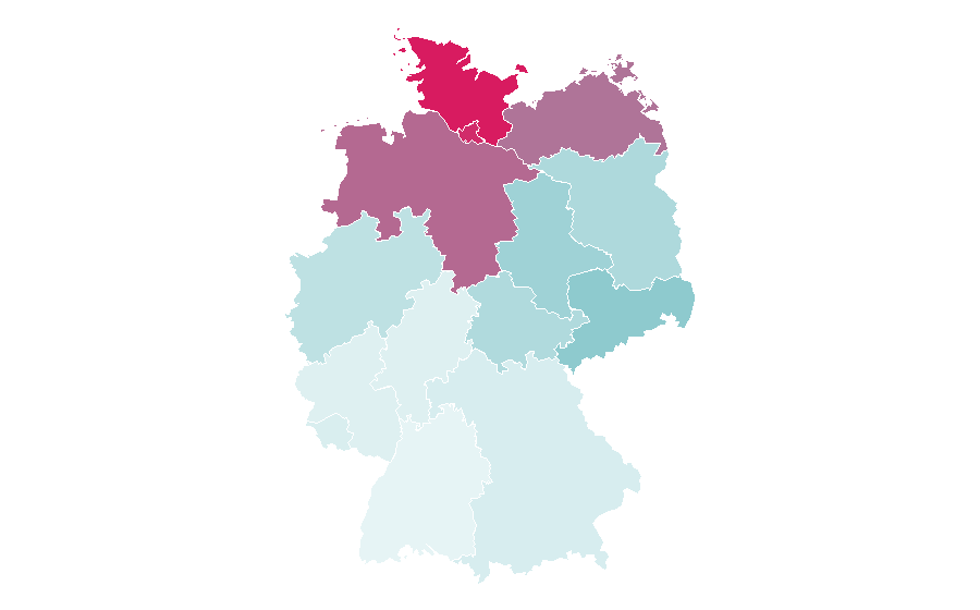 Affinity by region — H.P. Baxxter, Germany