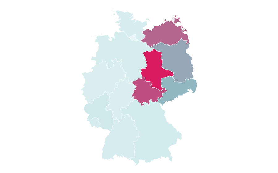 Affinity by region — HSE24, Germany