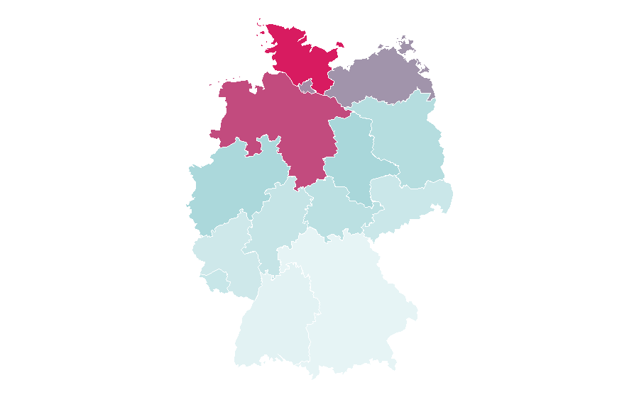 Affinity by region — Hubertus Meyer-Burckhardt, Germany