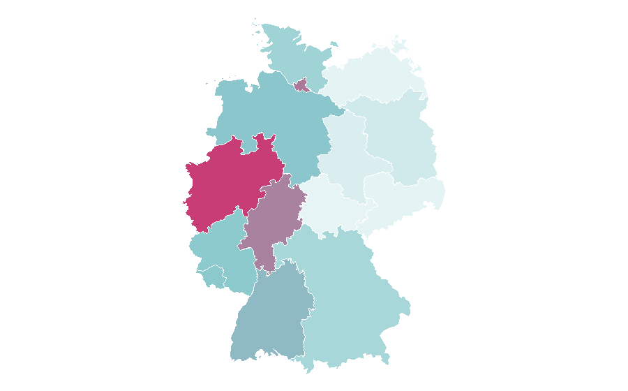 Affinity by region — Huda Beauty, Germany