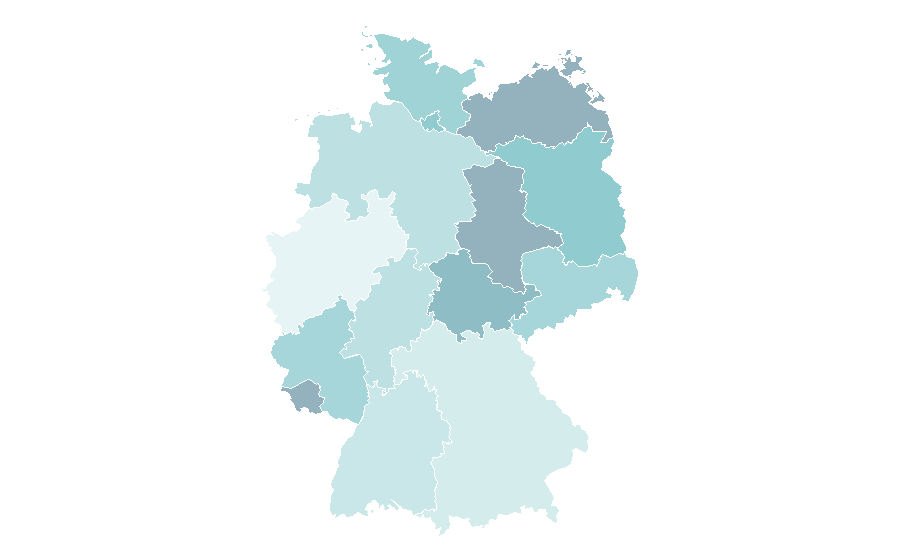 Affinity by region — Hudson, New York, Germany