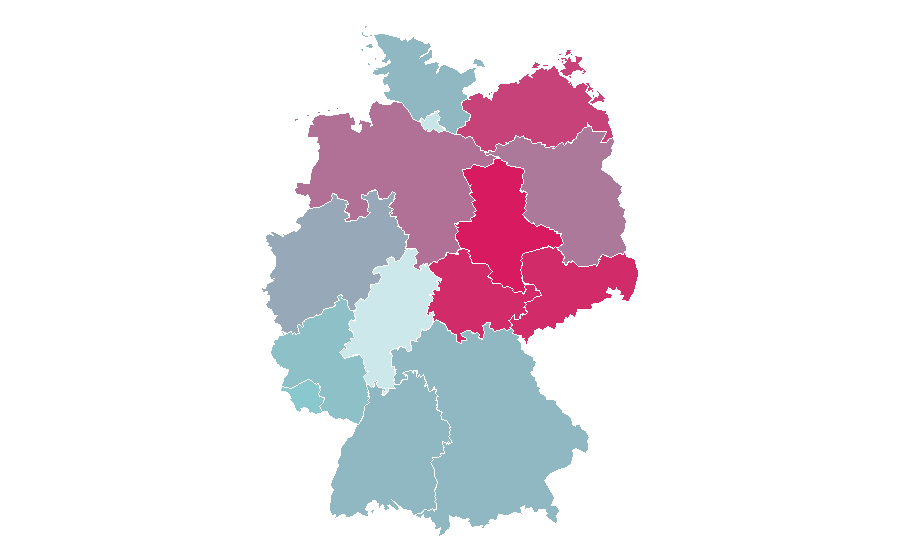 Affinity by region — Hula hoop, Germany