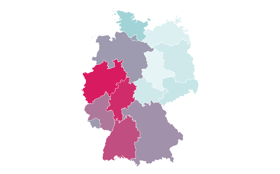 Affinity by region — Hulk (comics), Germany