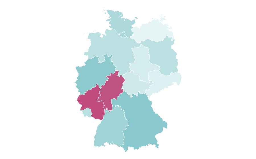 Affinity by region — Hulu, Germany