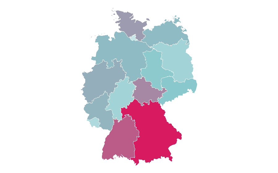 Affinity by region — Hum (band), Germany