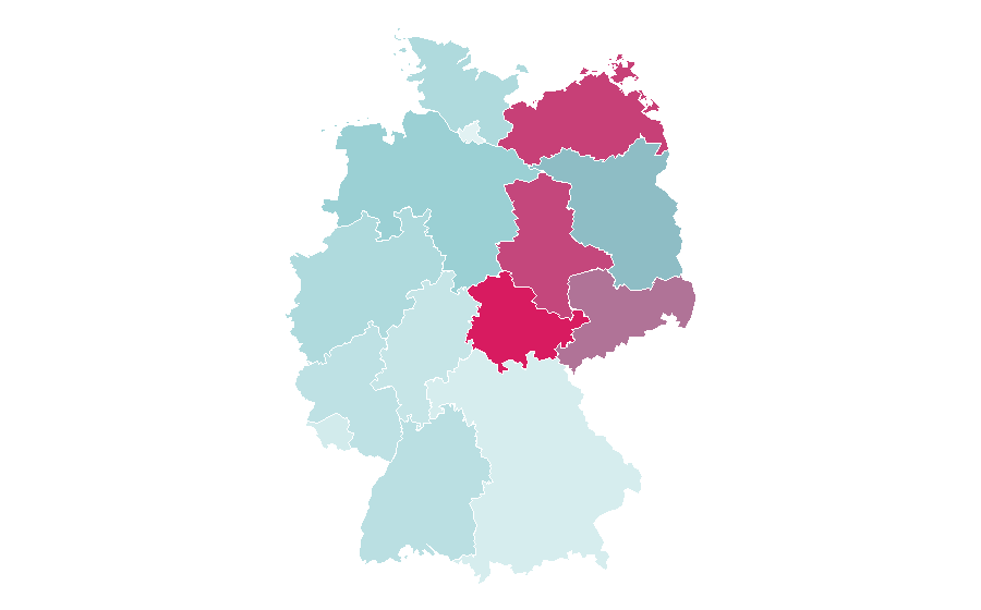 Affinité par région — Human body, Allemagne
