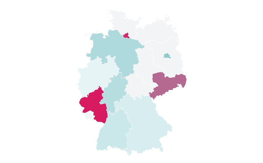 Affinity by region — Human bonding, Germany