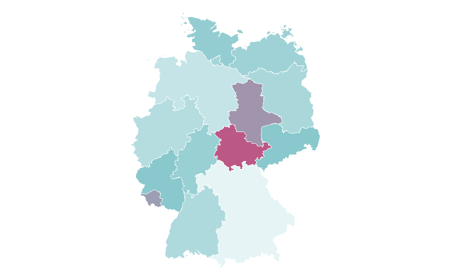 Affinity by region — Human eye, Germany