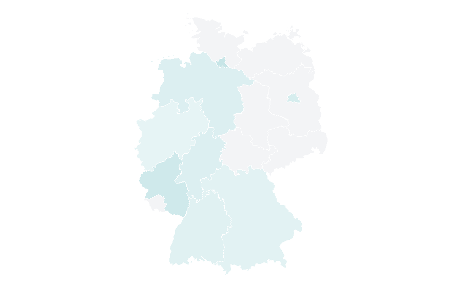 Affinità per regione — Human hair growth, Germania
