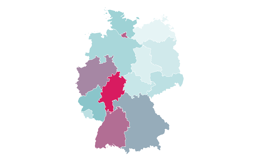 Affinity by region — Human resources, Germany