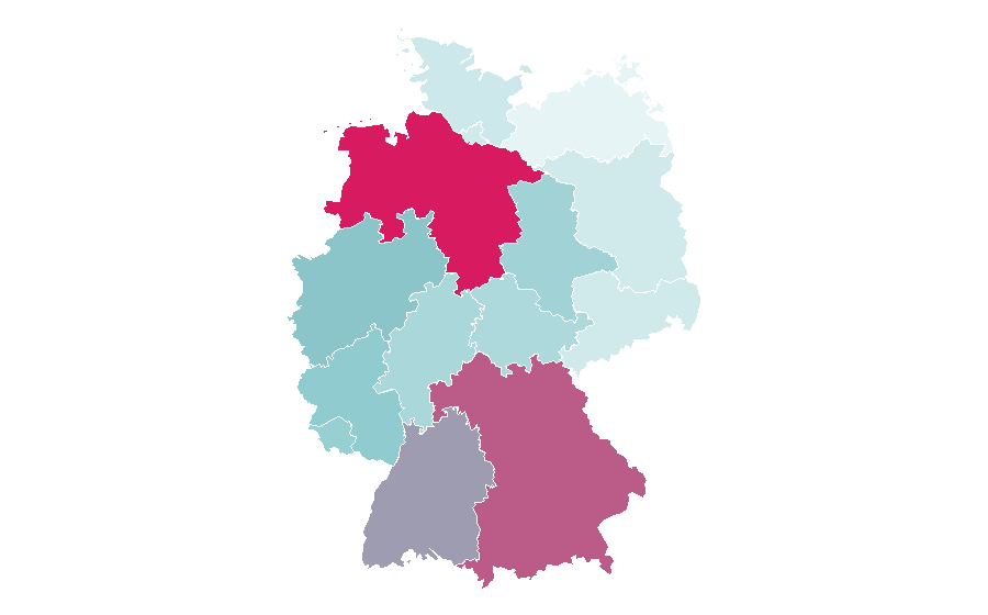 Affinity by region — Human rights, Germany