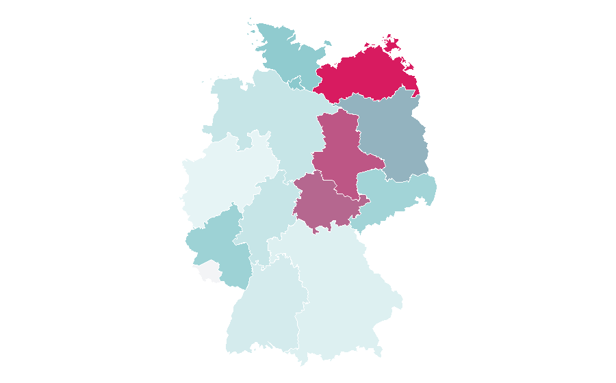 Affinity by region — Human voice, Germany