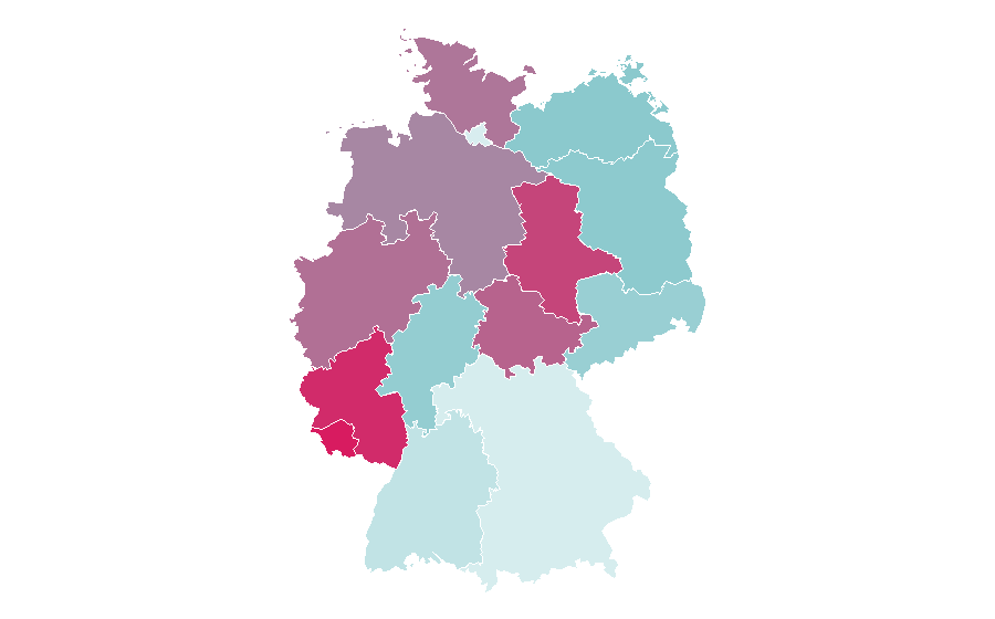 Affinity by region — Hundeurlaub, Germany