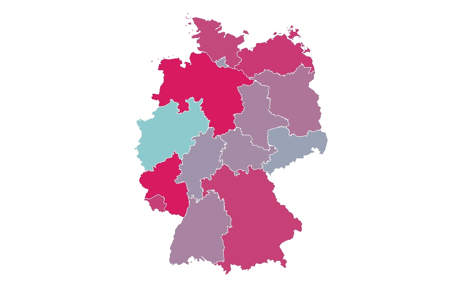 Affinity by region — Hunting dog, Germany