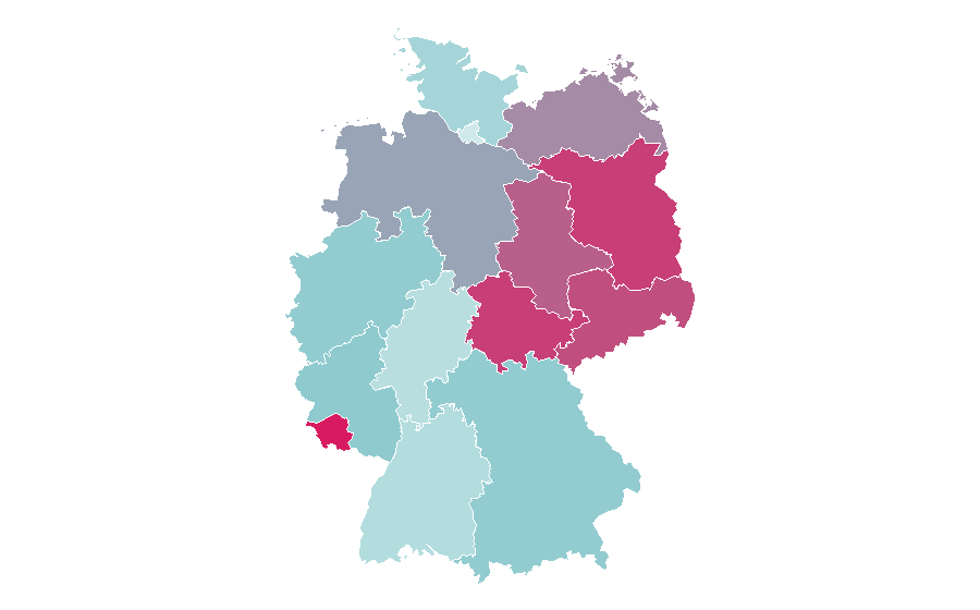 Affinity by region — Hybrid electric vehicle, Germany