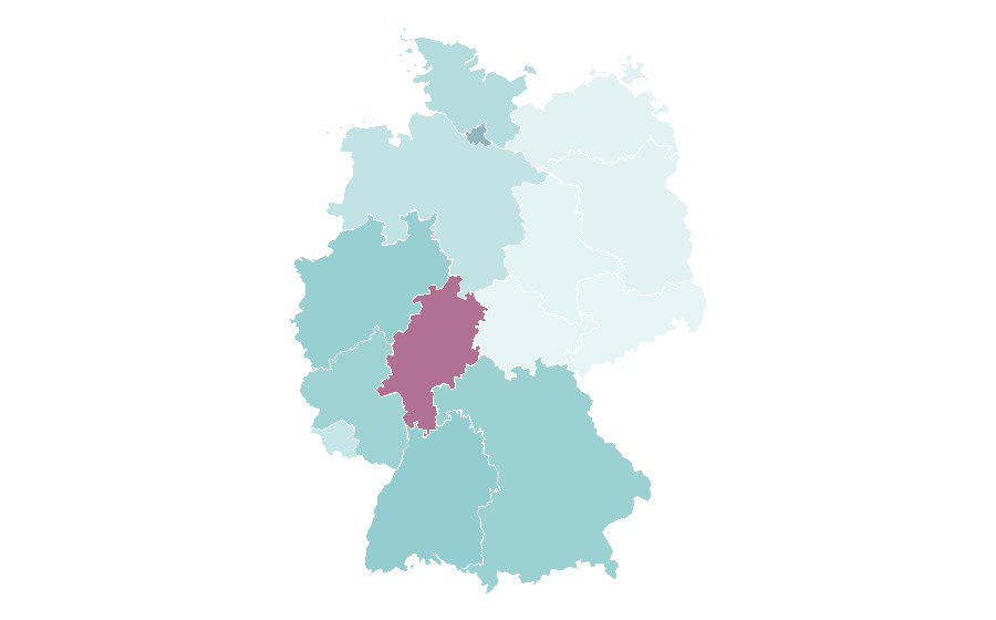 Affinity by region — Hydrogen peroxide, Germany