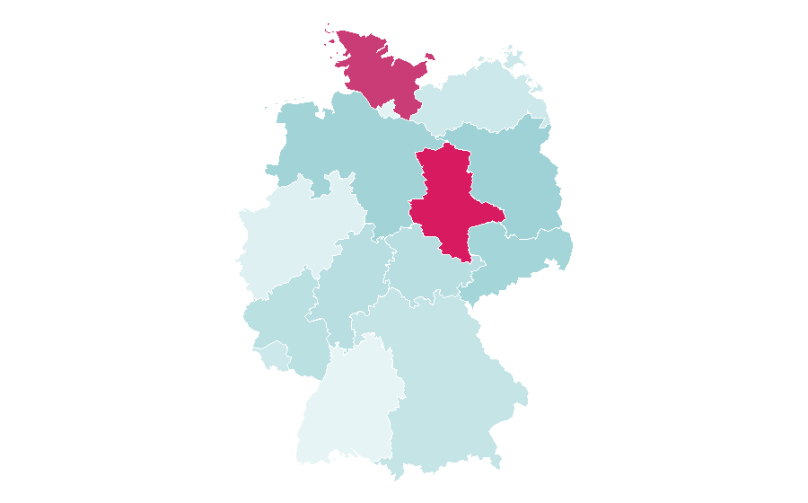 Affinity by region — Hymn, Germany