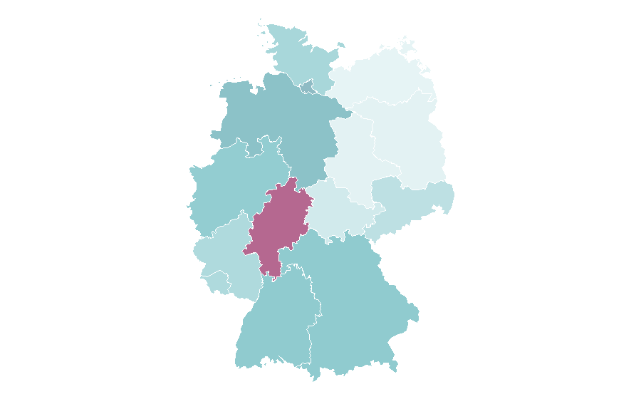 Affinity by region — Hyperlink, Germany
