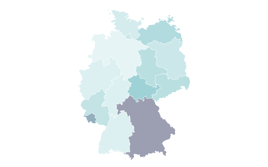 Affinity by region — Hypertext, Germany